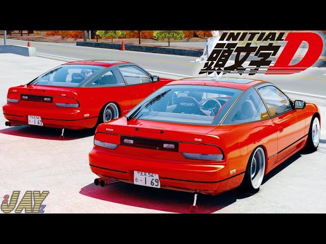 INITIAL D Touge Battle in Assetto Corsa! | Touge Race at Irohazaka! | Assetto Corsa Graphics Mod