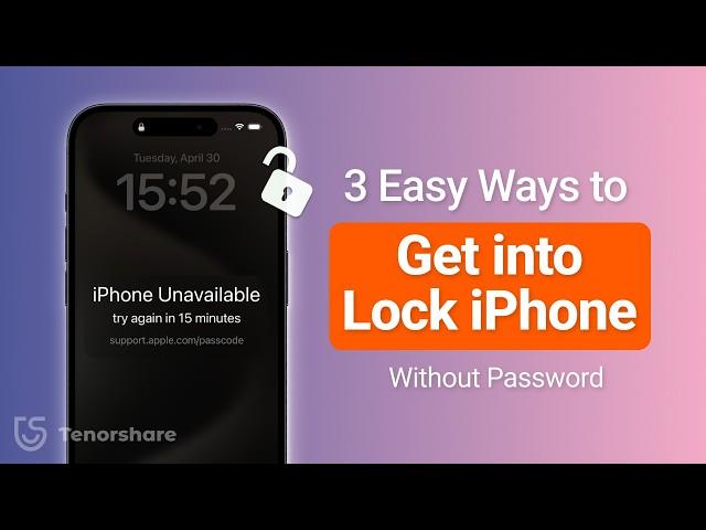 Top 3 Ways to Get into a locked iPhone Without Password | Any iPhone