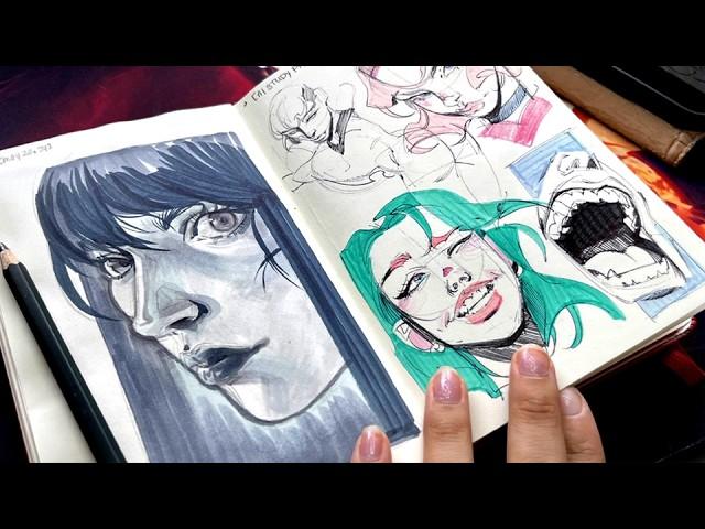 SKETCHBOOK TOUR #10  Studying from AI???