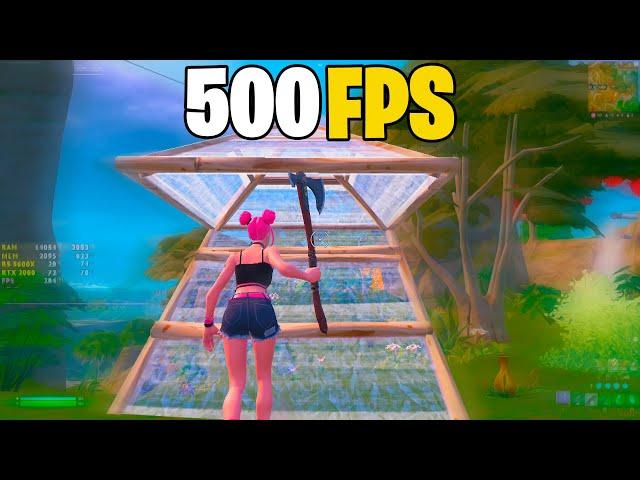 Fortnite RTX 2060 6GB + R5 5600X Low Settings - 500 FPS