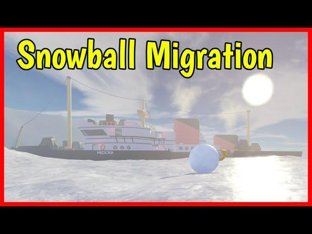 Roblox SNOWBALL MIGRATION Full Walkthrough & All Badges [ by Chocolate Ants SECRET STAYCATION ]