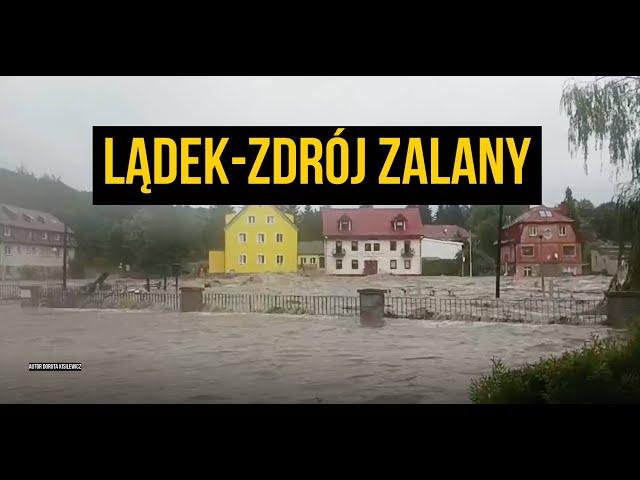 Lądek-Zdrój pod wodą! Sytuacja jest katastrofalna