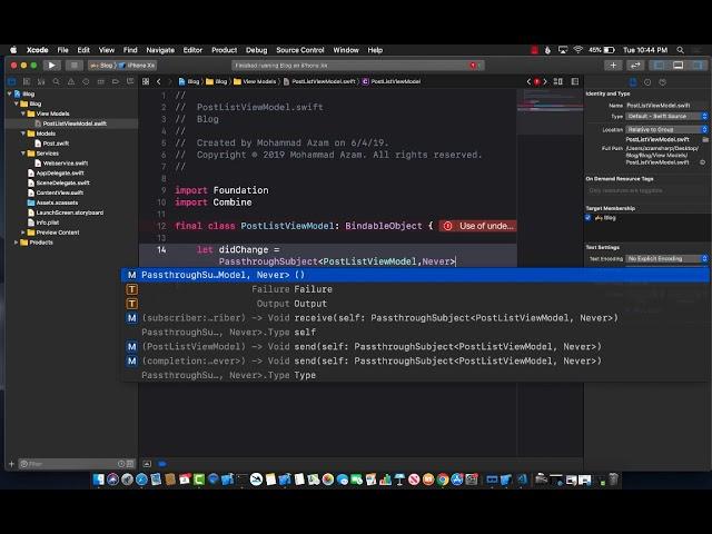 Fetching Data from Web API and Displaying Using SwiftUI