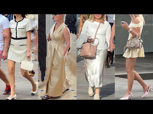 MILAN JUNE 2025 STREET FASHION  T 25°C  SUMMER LUXURY OUTFITS ️ ITALIAN OLD MONEY SHOPPING STYLE