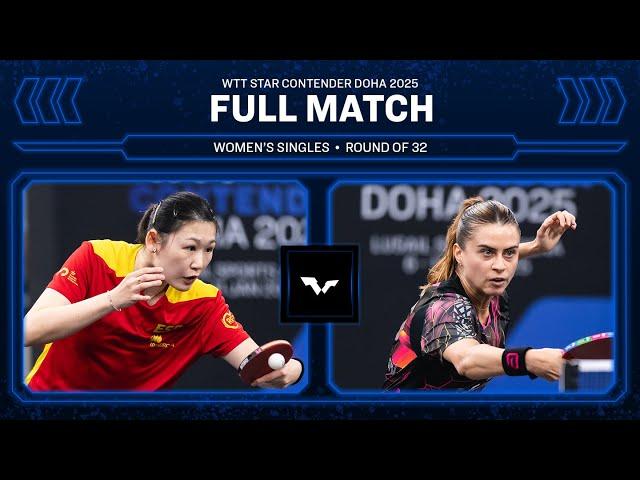 FULL MATCH | Maria Xiao vs Bruna Takahashi | WS R32 | #WTTDoha 2025