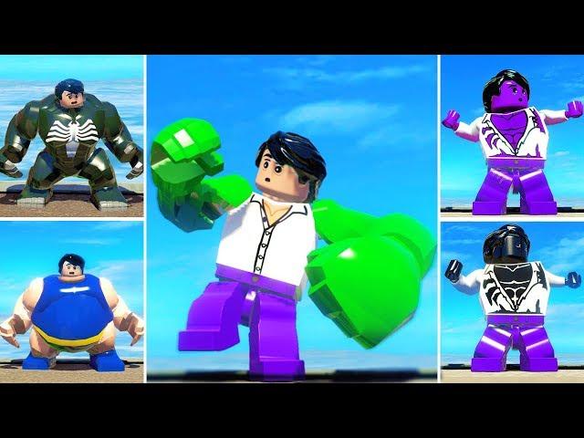 HULK Transformation w/ Thanos, Blob & Venom Transformations in Lego Marvel Super Heroes