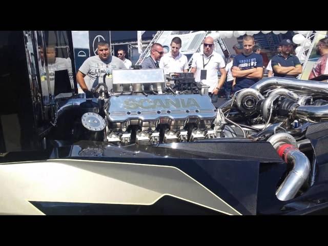 Scania Chimera on Truck Show Kamioni 2016 - brutal sound
