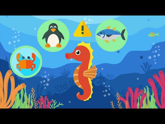 SEAHORSE - Sea creatures for kids - Learn about Seahorses