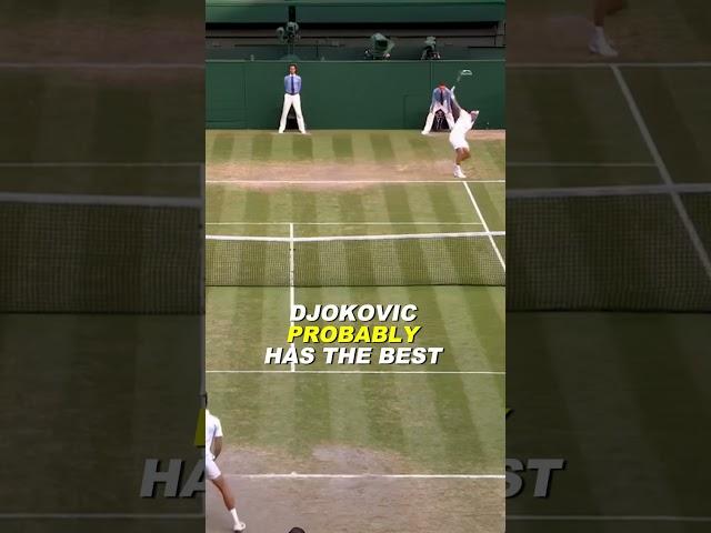 Djokovic is the GOAT when it comes to this shot