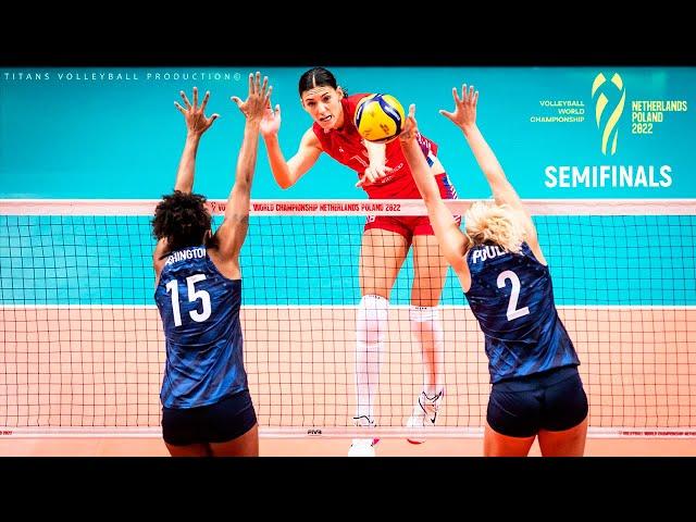 Serbia vs USA - Semifinals | Fantastic Volleyball Actions | World Championship 2022