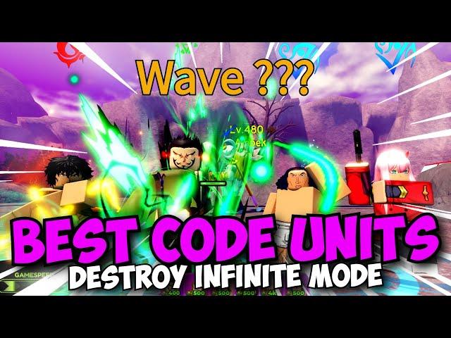 New Best Code Units ONLY vs Infinite Mode! | ASTD Challenge Ft. Pizza Girl & Mihawk Wano