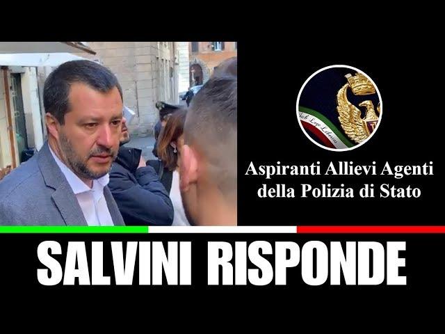 SALVINI RISPONDE sullo scorrimento della graduatoria polizia