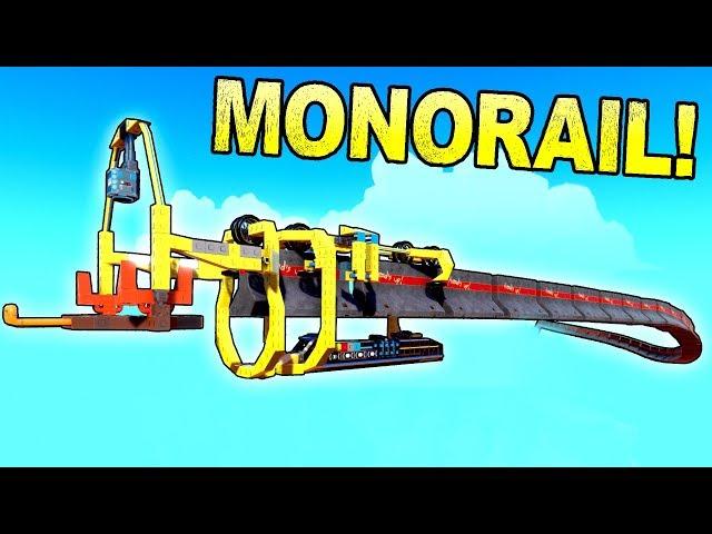 This Monorail Actually Builds Its Own Rail! [BEST CREATIONS] - Trailmakers Gameplay