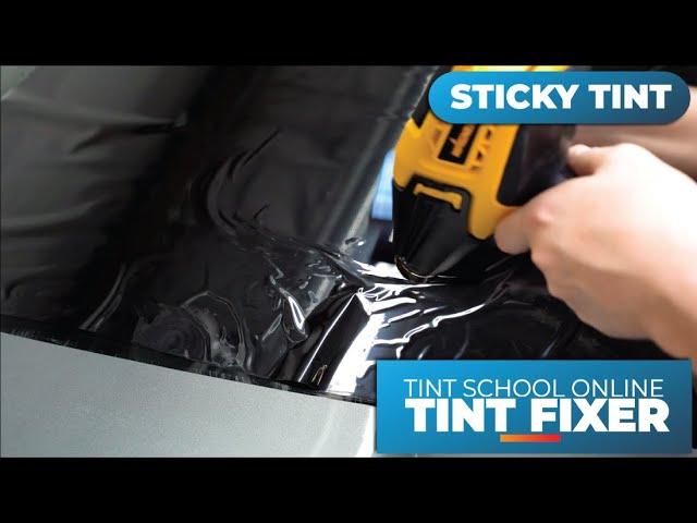 Tint Fixers - STICKING REAR WINDOW TINT SHRINK  - Shrinking - Rear Windows - How To Tint Windows