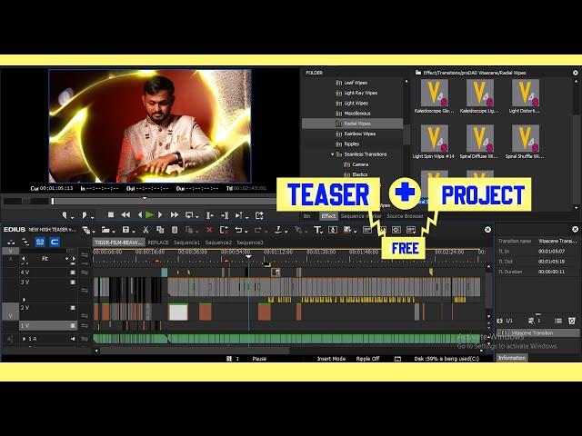 NEW TEASER + PROJECTS FREE DOWNLOAD IN EDIUS 2025 || edius project free download | #tigerfilmsbeawer