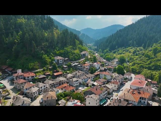 Shiroka Laka, Rhodope mountains Bulgaria /Aerial short