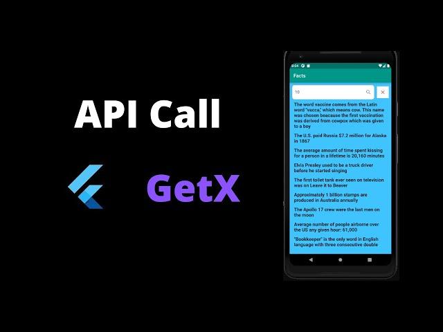 How to Call API in Flutter || GetX || Search Facts from API Call