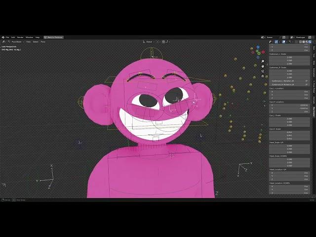 I made my own character creator in #blender.