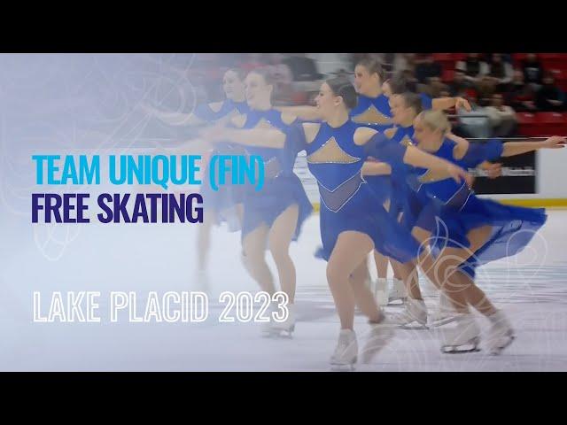 Team Unique (FIN) | Free Skating | Lake Placid 2023 | #WorldSynchro