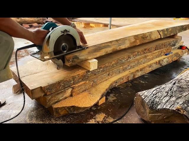 Don't Believe If Don't See: Creative Guy Turns Worthless Tree Stump to Thousand Dollar Furnitures |