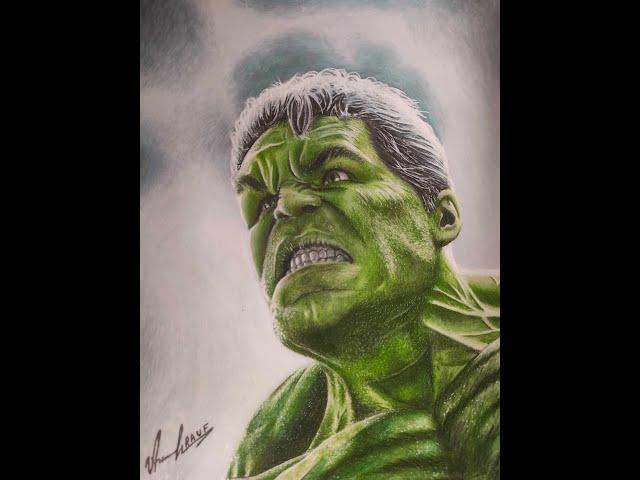 Drawing Hulk - Avengers Timelapse | Рисование Халка - Мстители, замедленная съемка.