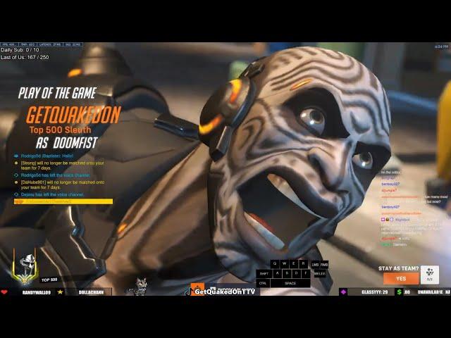 Overwatch 2 Rollout Doomfist God GetQuakedOn Tough Times For Tank Doomfist Mains Vol. 18