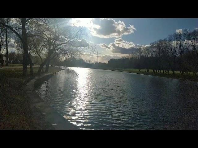 #Minsk Belarus. Beautiful river, sky and clouds. Footage. Красивая река, небо и облака. Футаж