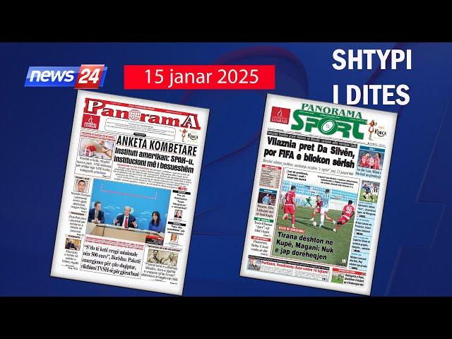  15 janar 2025 - "Shtypi i ditës" në News24   "Koha për t'u zgjuar" në studio me Klevin Muka