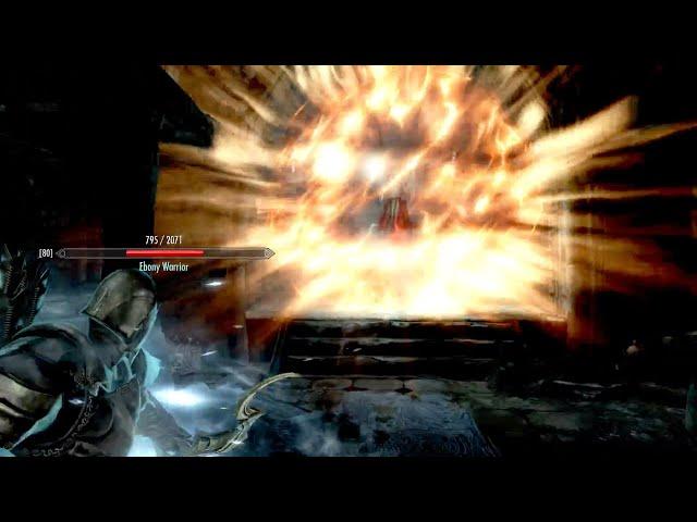 Skyrim Battles - The Ebony Warrior vs. Lord Harkon - Boss Battle with Auriel's Bow