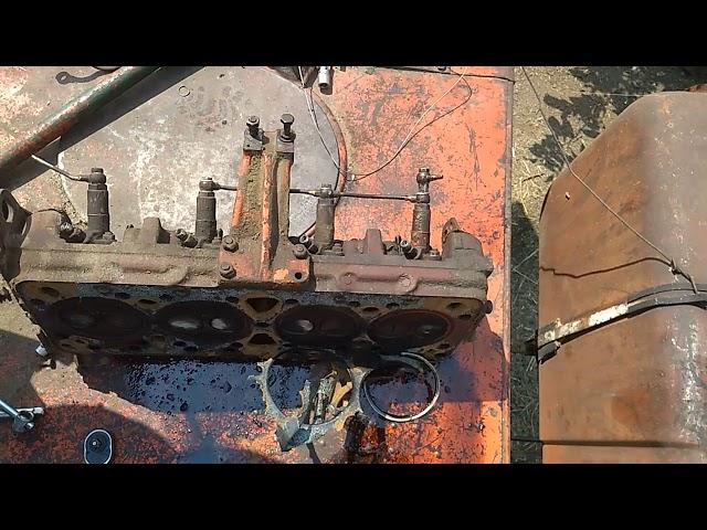 Ремонт двигателя смд-22 , разборка перед заменой поршневой группы.