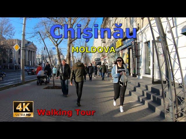 Walking Chișinău 4K MOLDOVA City Centre Virtual Tour [2nd January 2023]