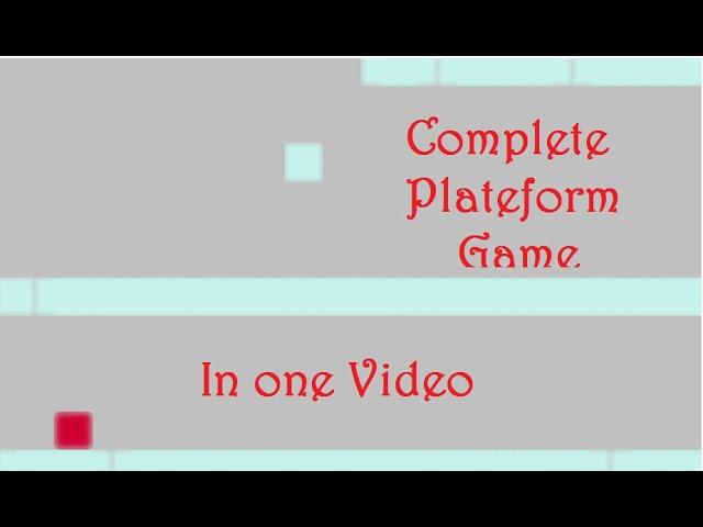 Game Maker 8 1 Platformer Tutorial in one video