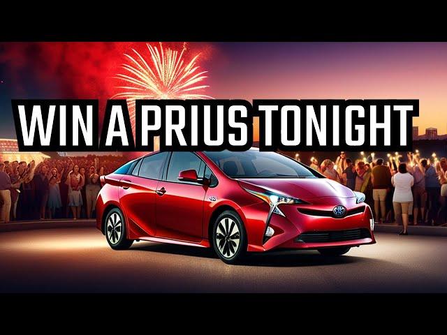 Giving away a Toyota Prius tonight!