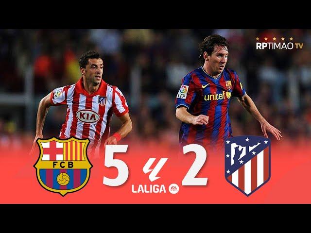 Barcelona 5 x 2 Atlético de Madrid ● La Liga 09/10 Extended Goals & Highlights ᴴᴰ