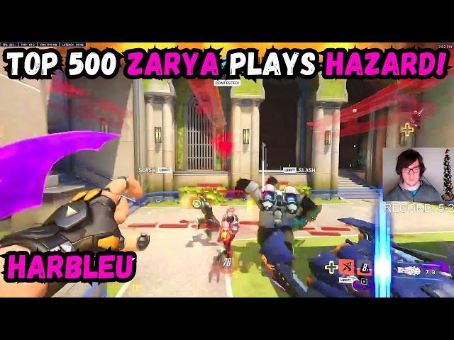 PRO ZARYA PLAYS HAZARD! HARBLEU - TOP 500 HAZARD - OVERWATCH 2 SEASON 14 GAMEPLAY!