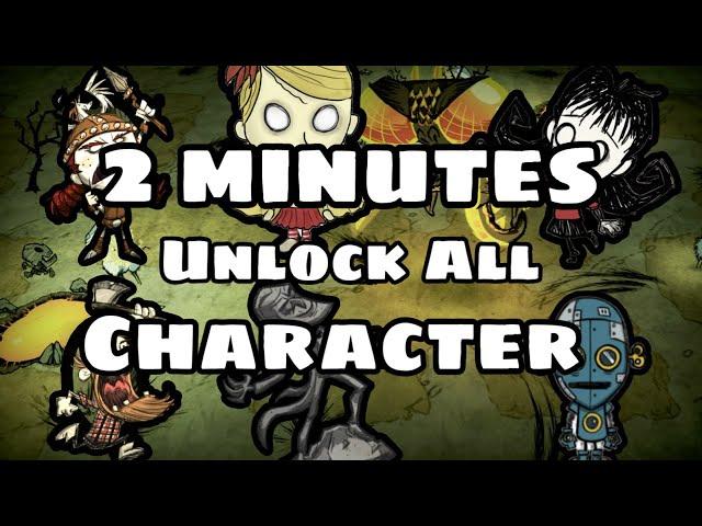 Speed Run !!! Tips Unlock All Characters Don't starve in 2 minutes