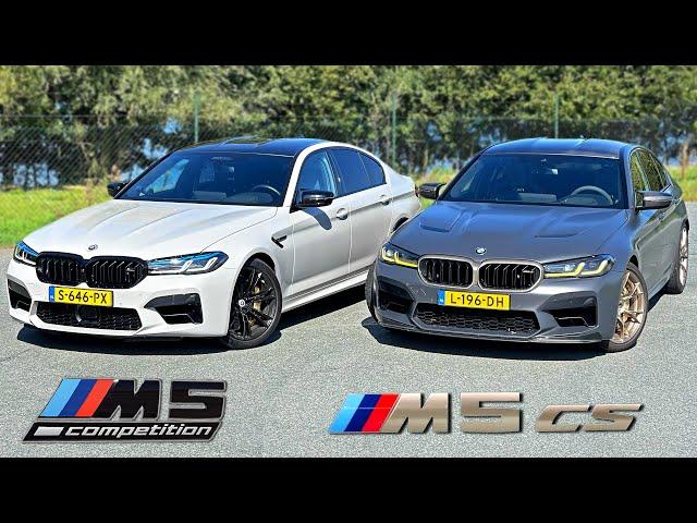 BMW M5 CS vs M5 Competition // REVIEW on Autobahn