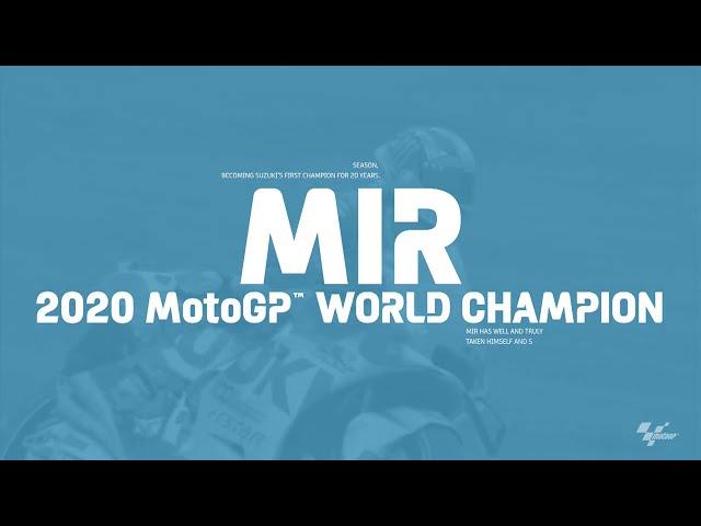 Joan Mir is the 2020 MotoGP™ World Champion! #M1R