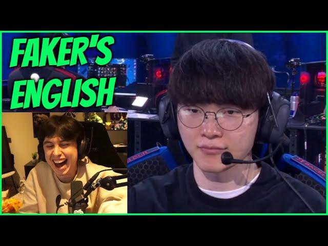 Caedrel Reacts To Faker's English Is CRAZY Good