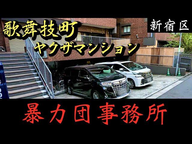 歌舞伎町ヤクザマンション・住吉会幸平一家「加藤連合会」「堺組」暴力団事務所前のアルファード #shorts #ヤクザ #暴力団 #yakuza