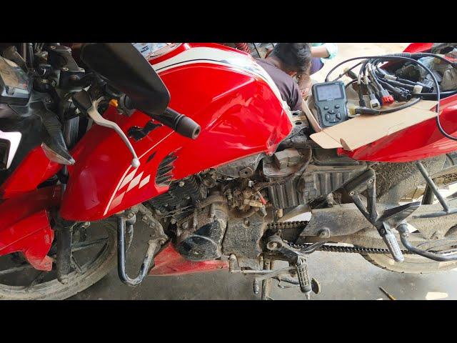 P0627 ! BS6 Apache RTR 4v fuel pump not working #Apache RTR 4v starting problem solve#omar auto