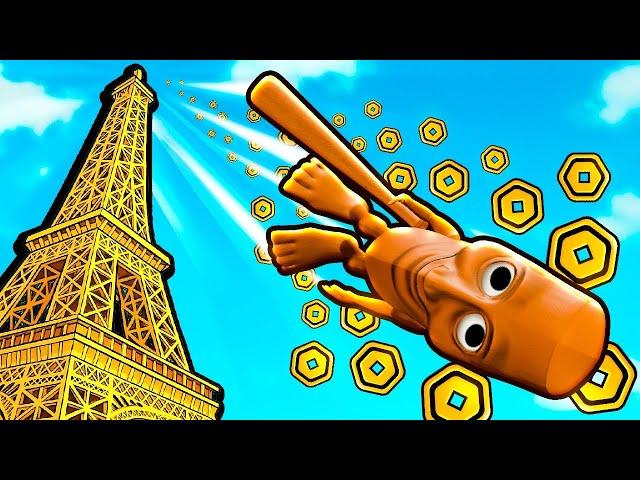 NOOB COM ROBUX INFINITO ZERANDO O CLIMB AND JUMP TOWER 