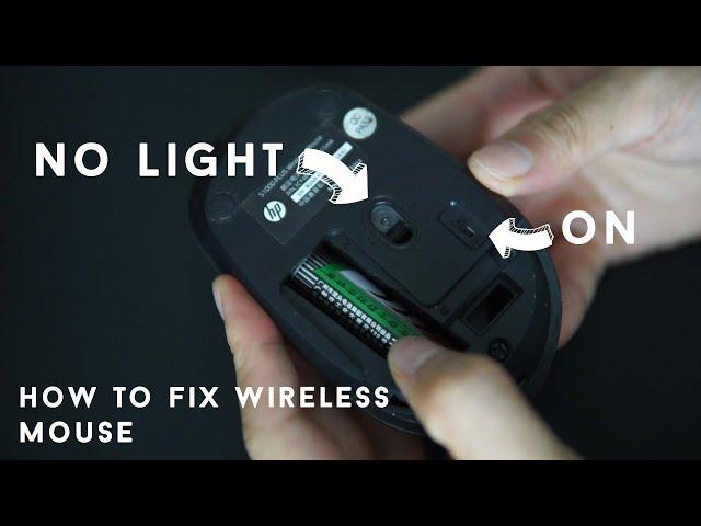 HOW TO FIX WIRELESS MOUSE, mouse light is not blinking, how to clean rust