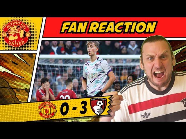 RANT  DISGRACEFUL! Man United 0-3 Bournemouth GOALS United Fan REACTION