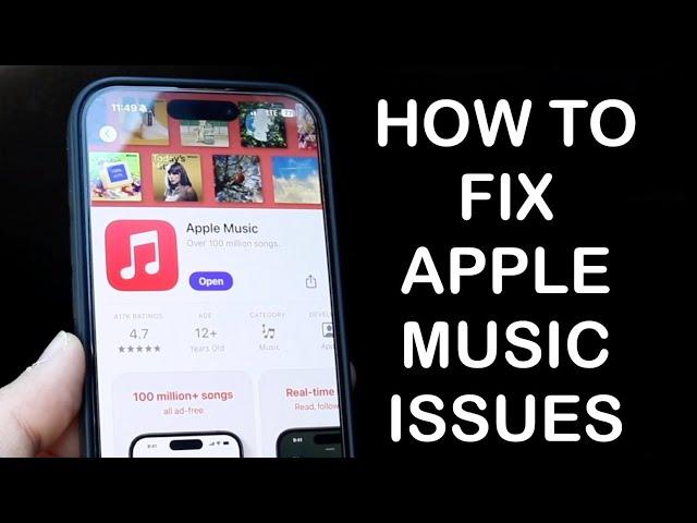 How To FIX Apple Music Not Working! (2024)