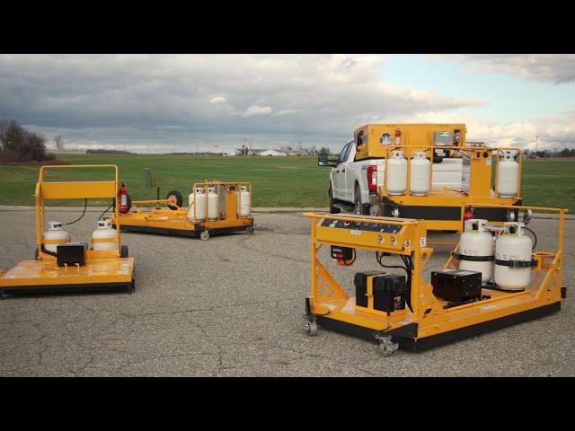 KM International Infrared Asphalt Recyclers