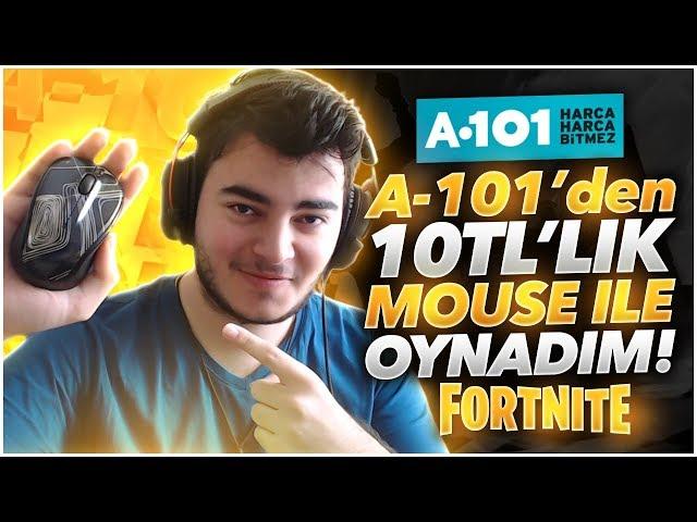 A101'DEN ALDIĞIM 10TL' LİK MOUSE İLE OYNADIM! (Fortnite Türkçe)