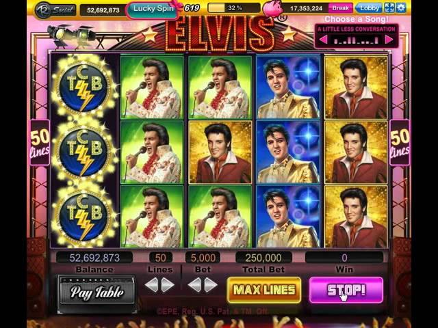 Mega Win + 2 Big Wins on Elvis, Slotomania, 250K Bets