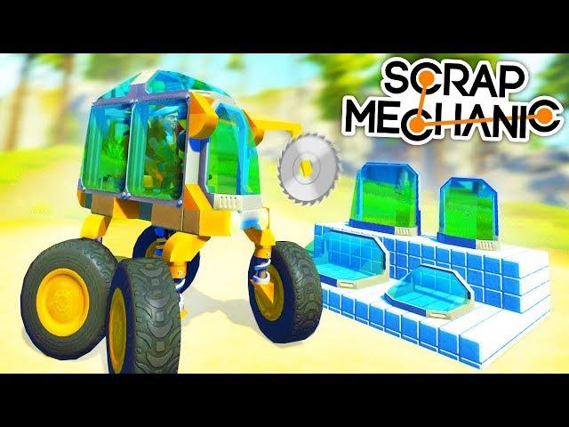 МАШИНА ПРОТИВ ПИЛЫ!!! SCRAP MECHANIC!