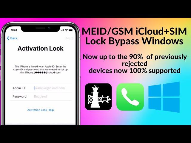 MEID/GSM Icloud+SIM Lock Bypass | iRemove Tools Windows Tool + Signal/Call/Network/iCloud/Facetime